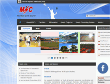 Tablet Screenshot of mauritiussportscouncil.com